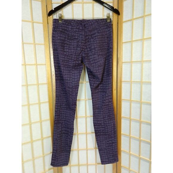 Rich & Skinny Sz 26 Purple Patterned Jeans - Picture 5 of 8